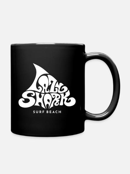 Hai Lazy Shark surf plage des années soixante plage maritime - Mug uni - noir