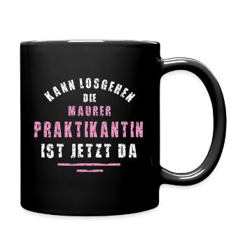 Bricklayer Intern Thank You Internship Masonry - Full Colour Mug - black - Right