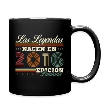 10 Years 2016 Vintage Retro Birthday - Full Colour Mug - black - Right