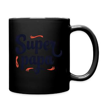 Super Dad Script Nähen - Tasse einfarbig - Schwarz - Rechts