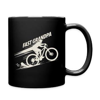 Vélo de montagne rapide pour grand-père E-Bike Cadeau pour grand-père - Mug uni - noir - Droite