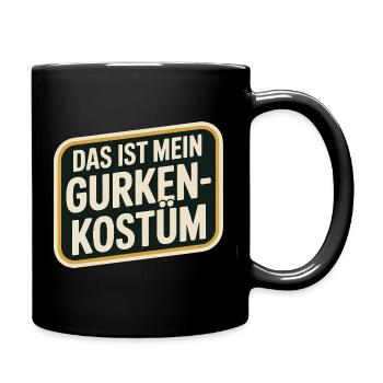 Concombre C’est mon concombre Costume Carnaval Carnaval - Mug uni - noir - Droite
