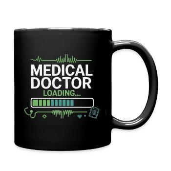 Medizinischer Doktor Loading - Tasse einfarbig - Schwarz - Rechts