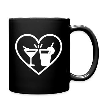 Cocktail Cuore Estate Festa Vacanze - Tasse einfarbig - Schwarz - Rechts