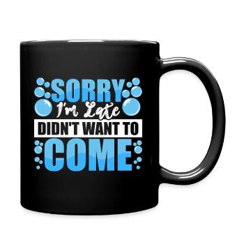 Schwimmen Wassersport Schwimmer Geschenke - Tasse einfarbig - Schwarz - Rechts