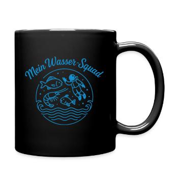 Mein Wassertrupp - Tasse einfarbig - Schwarz - Rechts