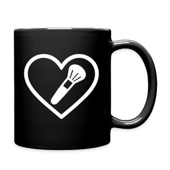 Herz + Kosmetikerin – Super Parent Kosmetikerin - Tasse einfarbig - Schwarz - Rechts