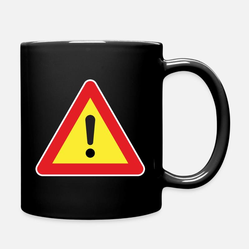 Attention! Attention au signe - Mug uni - noir