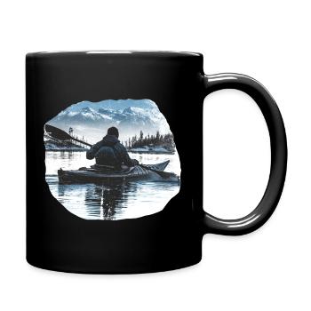 Kayak - Full Colour Mug - black - Right