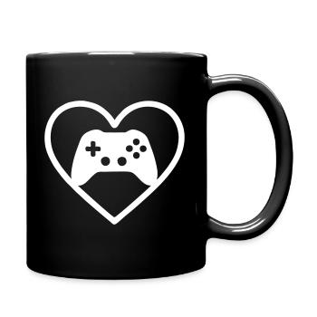 Heart Gaming – Stylized Controller Design - Full Colour Mug - black - Right