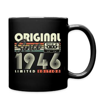 Original 1946 Vintage Anniversaire Rétro - Mug uni - noir - Droite