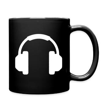 Casque Musique DJ Icône Gaming Vector - Mug uni - noir - Droite