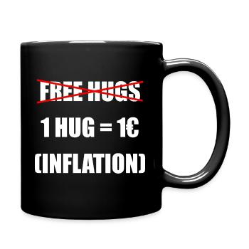 Free Hugs - Adjusted for Inflation - Full Colour Mug - black - Right