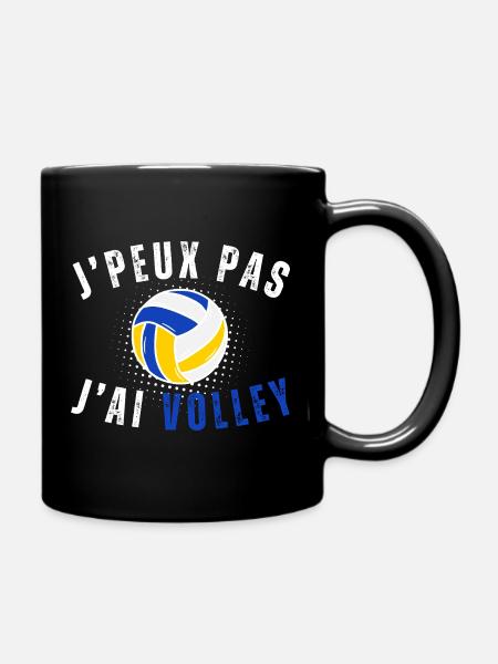 Je peux pas j ai Volley Humour cadeau - Mug uni - noir