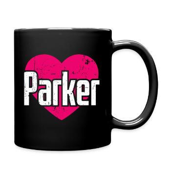 I Love Parker Pink Heart I Love Parker - Full Colour Mug - black - Right
