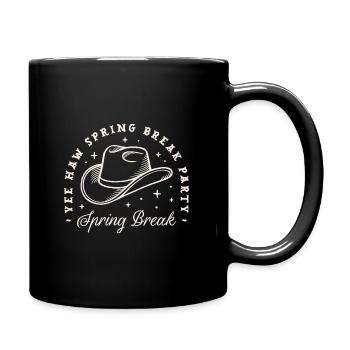 Spring break girls night party cosmic cowgirls - Full Colour Mug - black - Right