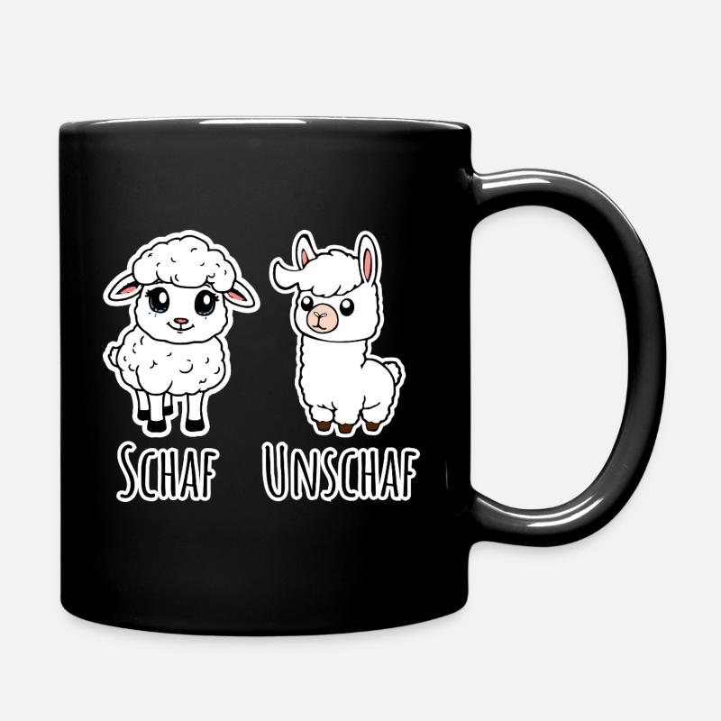 Moutons et pas moutons (Unsheep) - Lama pas moutons - Mug uni - noir