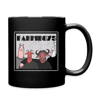 Farmboys - für Farmer, Bauern und Tierfans - Tasse einfarbig - Schwarz - Rechts