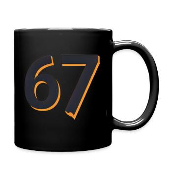 6 7 – Flämische Jugendwortgestaltung - Tasse einfarbig - Schwarz - Rechts