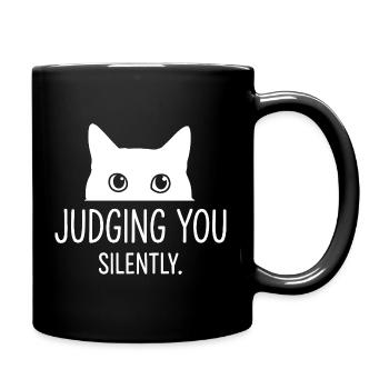 Humour félin, idée cadeau chat, animaux de compagnie drôles - Mug uni - noir - Droite