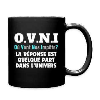 UFO - Full Colour Mug - black - Right