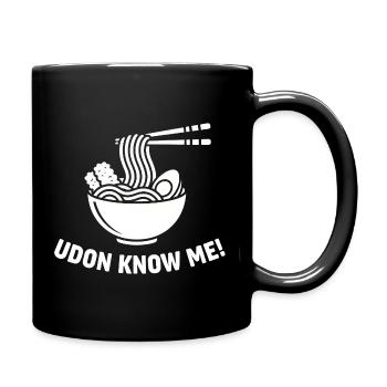 Udon Know Me Noodle Pun Foodie - Mug uni - noir - Droite