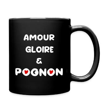 amour argent dollar - Mug uni - noir - Droite