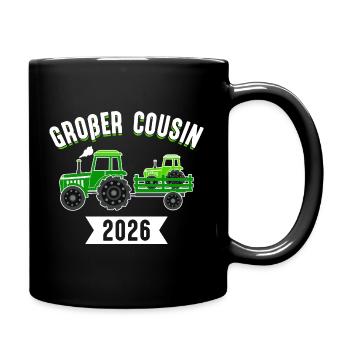 Annonce de grossesse de Je serai cousine en 2026 - Mug uni - noir - Droite