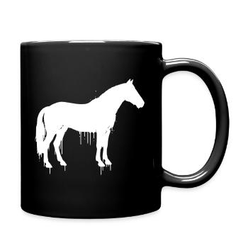 Horse Graffiti Streetwear Vector - Full Colour Mug - black - Right