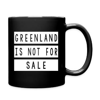 Greenland Is Not For Sale - Full Colour Mug - black - Right