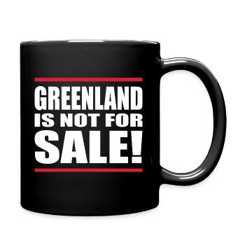 Greenland Is Not For Sale Shirt - Tasse einfarbig - Schwarz - Rechts