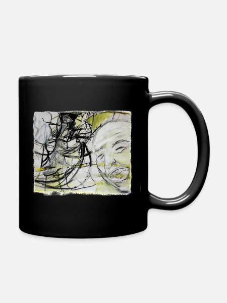 An old man remembers - Full Colour Mug - black