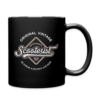 Scooterist Vintage Logo - Full Colour Mug - black - Right