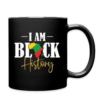Carte de l’histoire de l’Afrique de I Am Black : afrocentrique - Mug uni - noir - Droite