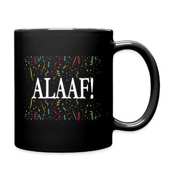 ALAAF! Carnival shirt with confetti - Full Colour Mug - black - Right