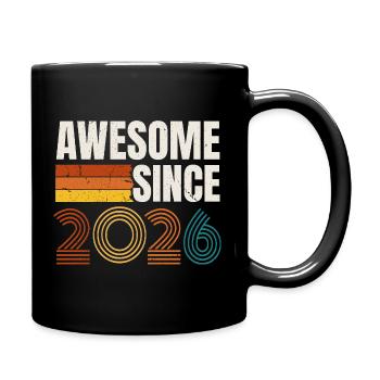 Génial depuis l’anniversaire rétro vintage 2026 - Mug uni - noir - Droite