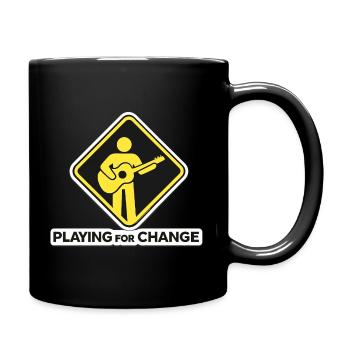 Gitarre Wandel Musik Für Frieden - Tasse einfarbig - Schwarz - Rechts