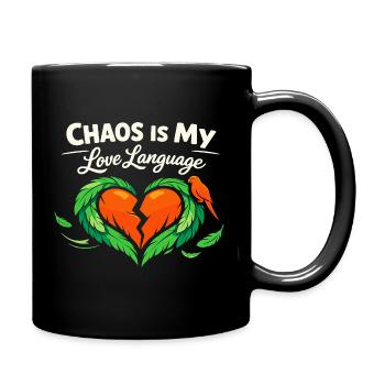 Conure Chaos Crew Parrot Owner Bird Mom - Full Colour Mug - black - Right