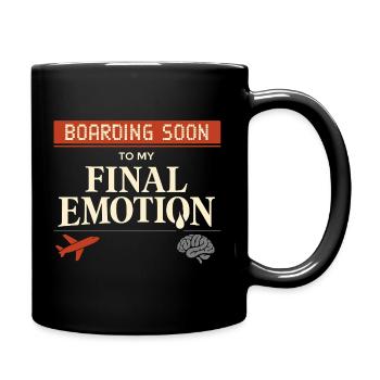 Reiseangst-humor, Flughafen-chaos, Fliegen Ist - Tasse einfarbig - Schwarz - Rechts