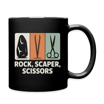 Stone, Scaper, Scissors | Aquascaping Humor - Full Colour Mug - black - Right