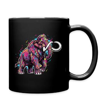 Mammoth Strength Bodybuilding - Tasse einfarbig - Schwarz - Rechts