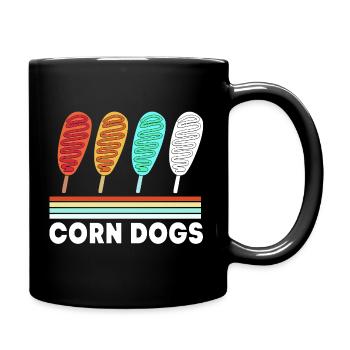 Corn dog - Full Colour Mug - black - Right
