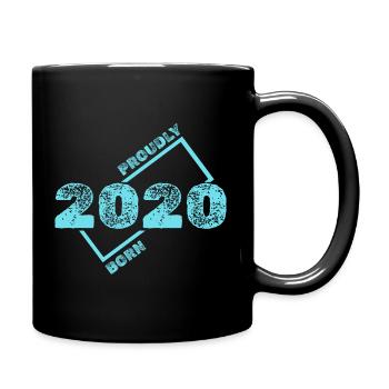 Born in 2020 - Full Colour Mug - black - Right