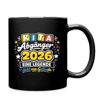 Kita Abgänger 2026 Legende Geht Vom Gelände - Tasse einfarbig - Schwarz - Rechts