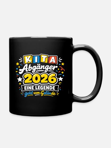 Kita Abgänger 2026 Legende Geht Vom Gelände - Tasse einfarbig - Schwarz