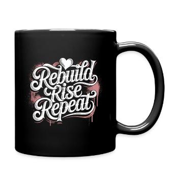 T-shirt Motivation Persévérance – Puissance & Concentration - Mug uni - noir - Droite