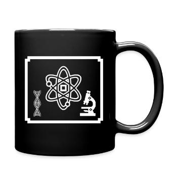  Labor Monitor Pixel Wissenschaft - Tasse einfarbig - Schwarz - Rechts