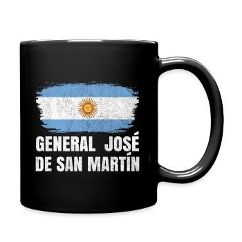 General Jose de San Martin Argentine Design - Mug uni - noir - Droite
