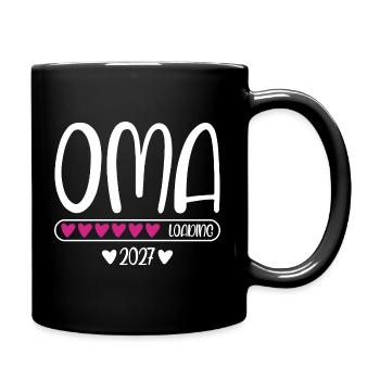 Barre de chargement du cœur de grand-mère 2027 - Mug uni - noir - Droite