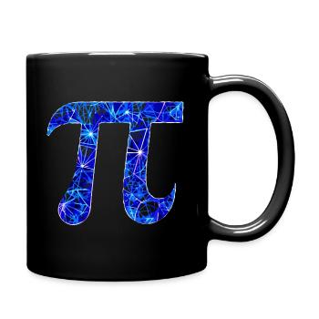 Number Pi - 3.14 - Full Colour Mug - black - Right